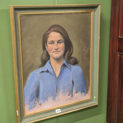Lot 408 - Paul Gunn (b. 1934) ARR, portrait of Jane...