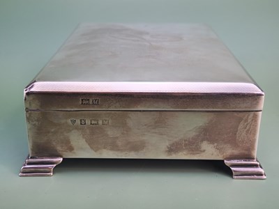 Lot 1861 - A silver hallmarked cigarette box