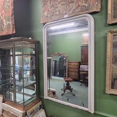 Lot 427 - A large Victorian overmantle mirror 184 × 122cm
