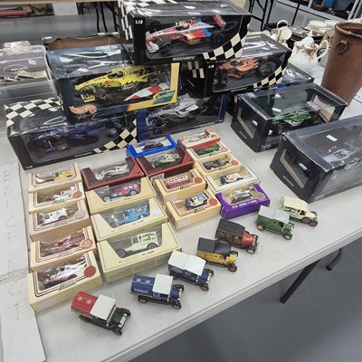 Lot 801 - Boxed Minichamps Formula 1 die cast toys,...