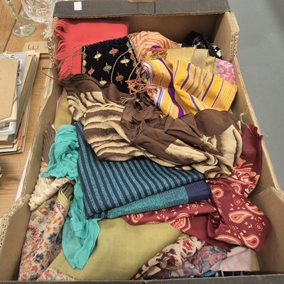 Lot 805 - A collection of lady's silk and other scarves