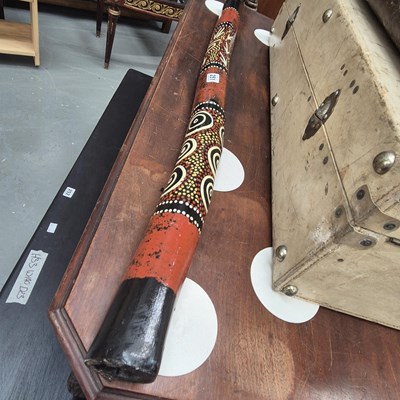Lot 251 - A decorated didgeridoo