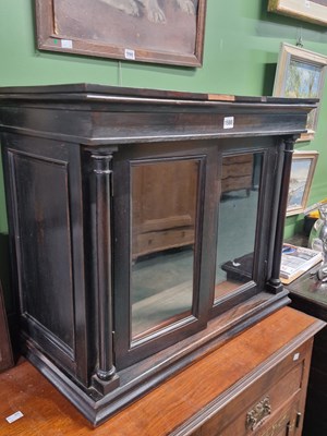 Lot 1580 - A 19th century mahogany table cabinet, the...