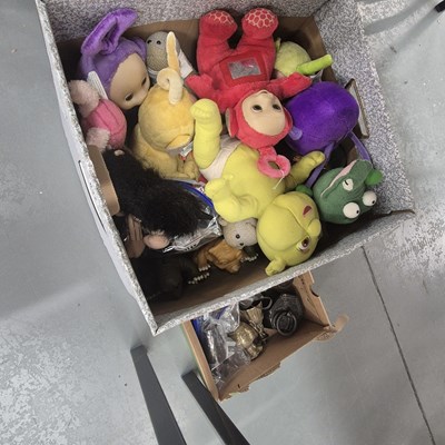 Lot 837 - Teletubby, Kermit and other soft toys together...