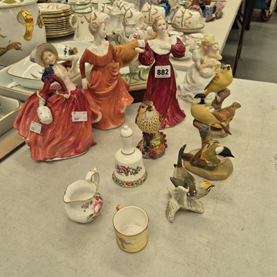 Lot 882 - Worcester and Doulton ladies, Worcester and...