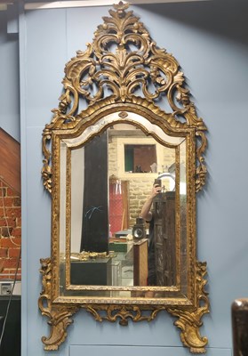 Lot 1570 - A 19th century serpentine arch topped...