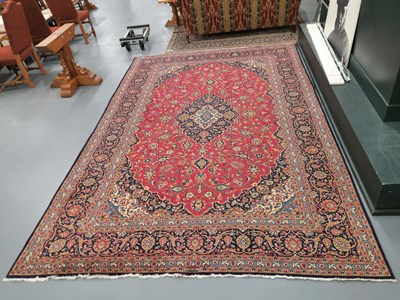 Lot 440 - A Persian Keshan carpet 331 × 270cm