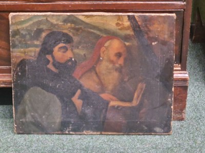 Lot 930 - 19th century allegorical, oil on canvas,...