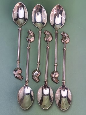 Lot 1275 - Patrick Mavros, a set of six silver coffee...