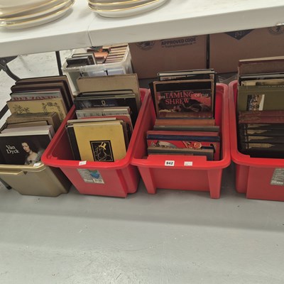Lot 942 - Four boxes of various books to include art...