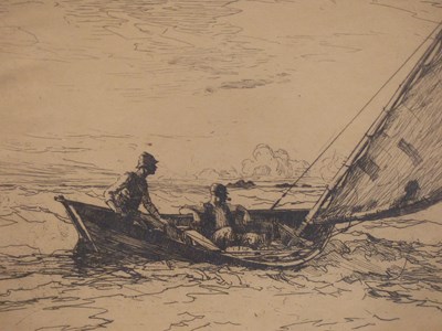 Lot 2719 - Frank Weston Benson (1862-1951), 'Bound Home',...