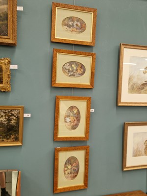 Lot 16 - Vincent Clare (1855-1930), flowers and birds'...