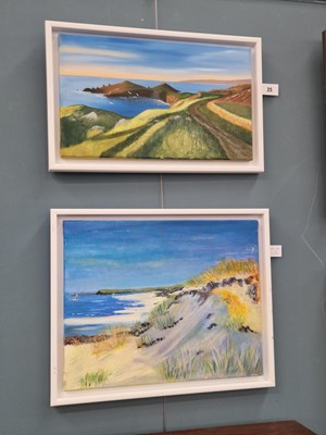 Lot 25 - John Nute ARR., 'The Rumps Polzeath', oil on...