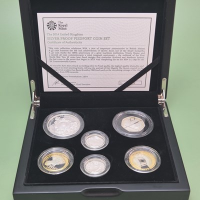 Lot 2828 - Royal Mint- 2014 UK silver proof Piedfort coin...