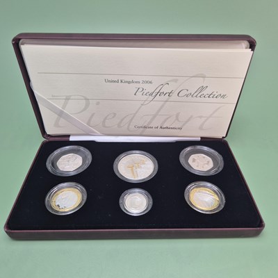 Lot 2839 - Royal Mint - 2006 UK Silver proof Piedfort six...