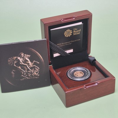 Lot 2846 - Royal Mint - 2014 UK gold proof Quarter...