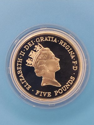 Lot 2860 - Royal Mint - 1990 Silver Proof Crown 90th...