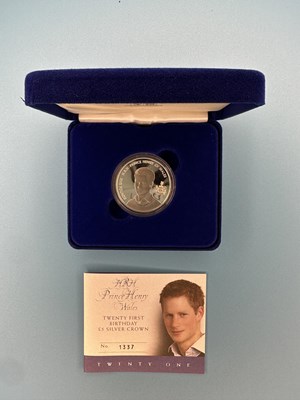 Lot 2861 - Royal Mint - 2005 Silver Proof crown, 21st...