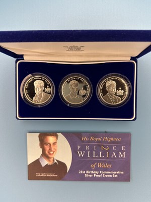 Lot 2866 - Royal Mint - 2003 Silver Proof three-coin set,...