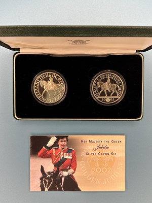 Lot 2867 - Royal Mint - 2002 Silver Proof two-coin set,...