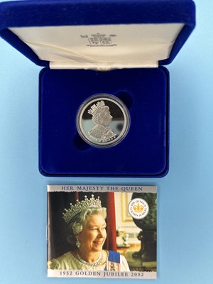 Lot 2892 - Royal Mint - 2002 Silver Proof £5 coin, Golden...