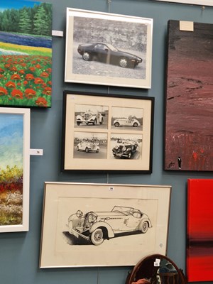 Lot 79 - A pen and wash illustration of a Railton...