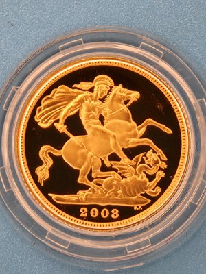 Lot 2935 - Royal Mint - 2003 Gold full sovereign coin.