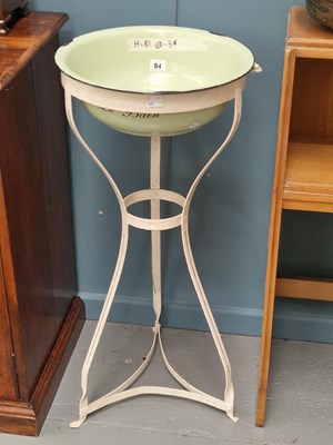 Lot 84 - An early 20th century metal washstand set with...