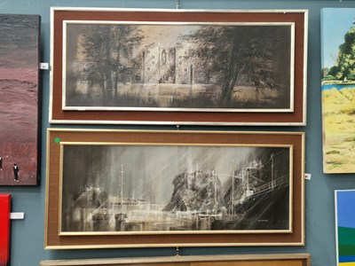 Lot 85 - Ted Dyer (b.1940) ARR., two oils on canvas,...