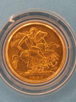 Lot 2947 - The Three Monarchs Sovereign, dated 1899,...