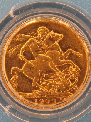 Lot 2953 - The Three Monarchs Sovereign, dated 1903,...