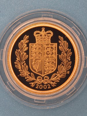 Lot 2960 - 2002 Gold Proof Sovereign, struck in 22ct gold...