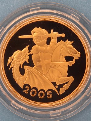 Lot 2968 - 2005 Gold Proof Double Sovereign, struck in...