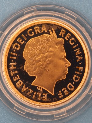 Lot 2986 - 2005 Gold Proof Sovereign, struck in 22ct gold...