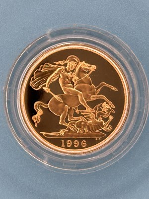 Lot 2994 - 1996 Gold Proof Double Sovereign, struck in...