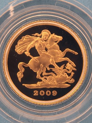 Lot 3000 - 2009 Gold Proof Half Sovereign and Quarter...