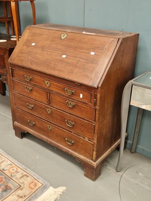 Lot 98 - A 19th century mahogany bureau of five...