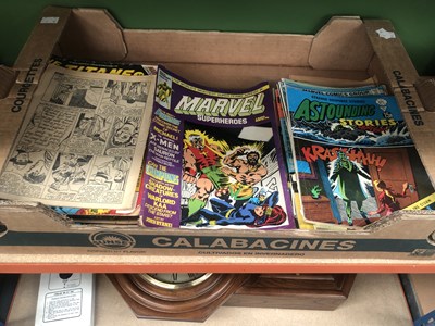 Lot 507 - A collection of vintage Action Comics, Marvel,...