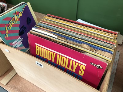 Lot 708 - Approximately forty five LP records and a few...
