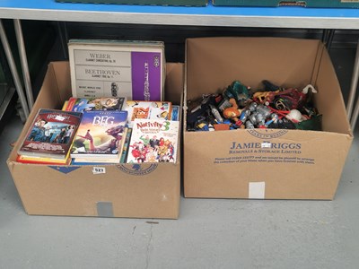 Lot 521 - Childrens DVDs, some classical LPs together...
