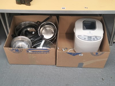 Lot 523 - A Russell Hobbs bread maker, stainless steel...