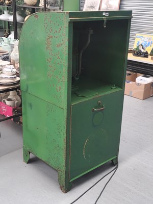 Lot 599 - A Castrol green painted metal forecourt oil...