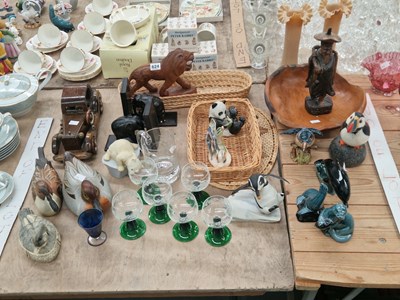 Lot 624 - Decoy ducks, Poole, Beswick and other animal...