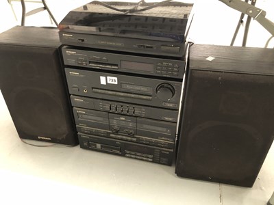 Lot 728 - A Pioneer stack system XD-Z62M with fm/am...