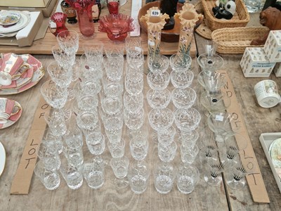 Lot 639 - A set of Royal Albert drinking glass, some Art...