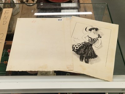 Lot 654 - Henry Gerbault (1863-1930), three unframed ink...