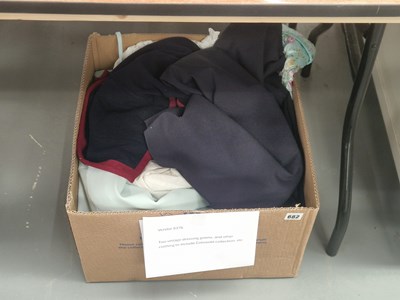 Lot 682 - Two vintage dressing gowns and other clothing...