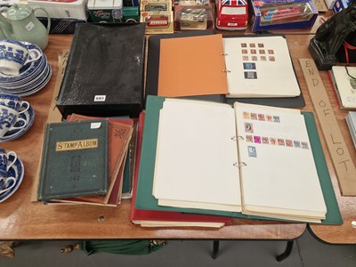 Lot 693 - Albums and sheets of British and world postage...