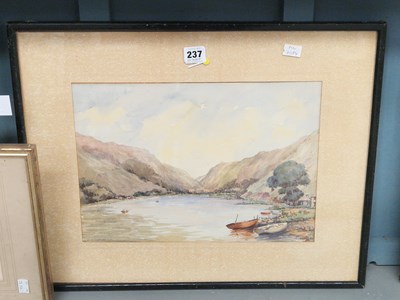 Lot 237 - H A Luxford (20th century), fishing boats on a...