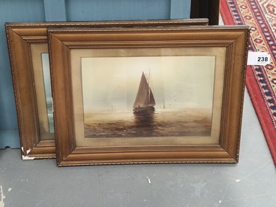 Lot 238 - 19th century Dutch school, a pair of oils on...